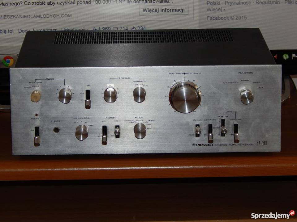 Pioneer SA 7500 WZMACNIACZ STEREO KLASYK