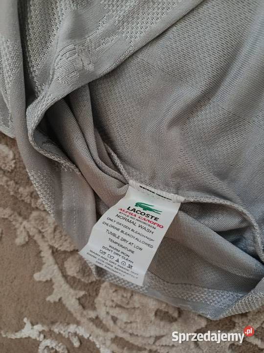 Tshirt męski Lacoste Sign nowoczesny design Odzież codzienna Białystok sprzedam
