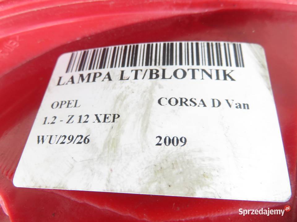 LAMPA LEWA TYLNA OPEL CORSA D Van 13186350