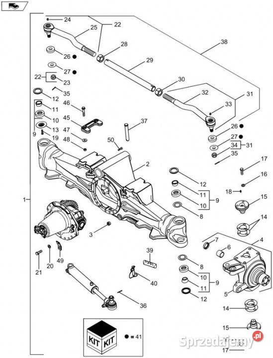 Holland T6090 T6070 Zespol ukladu kierow Jastrzębniki sprzedam