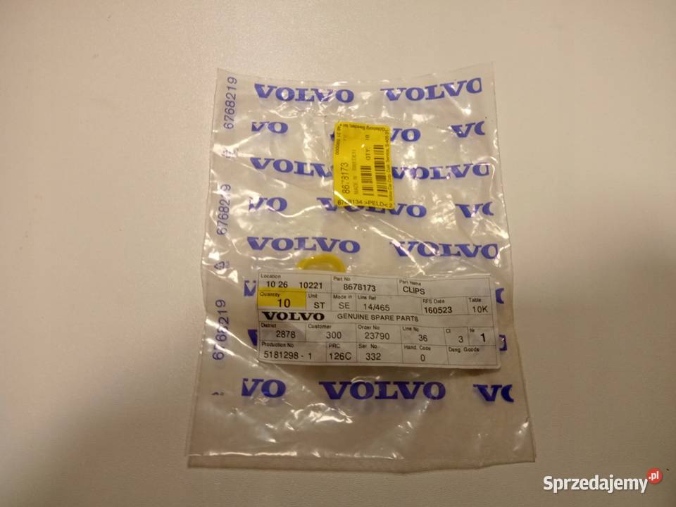 SPINKA KLIPS LAMPY PRZÓD VOLVO S80 II V70 II Oświetlenie wielkopolskie Nowy Tomyśl