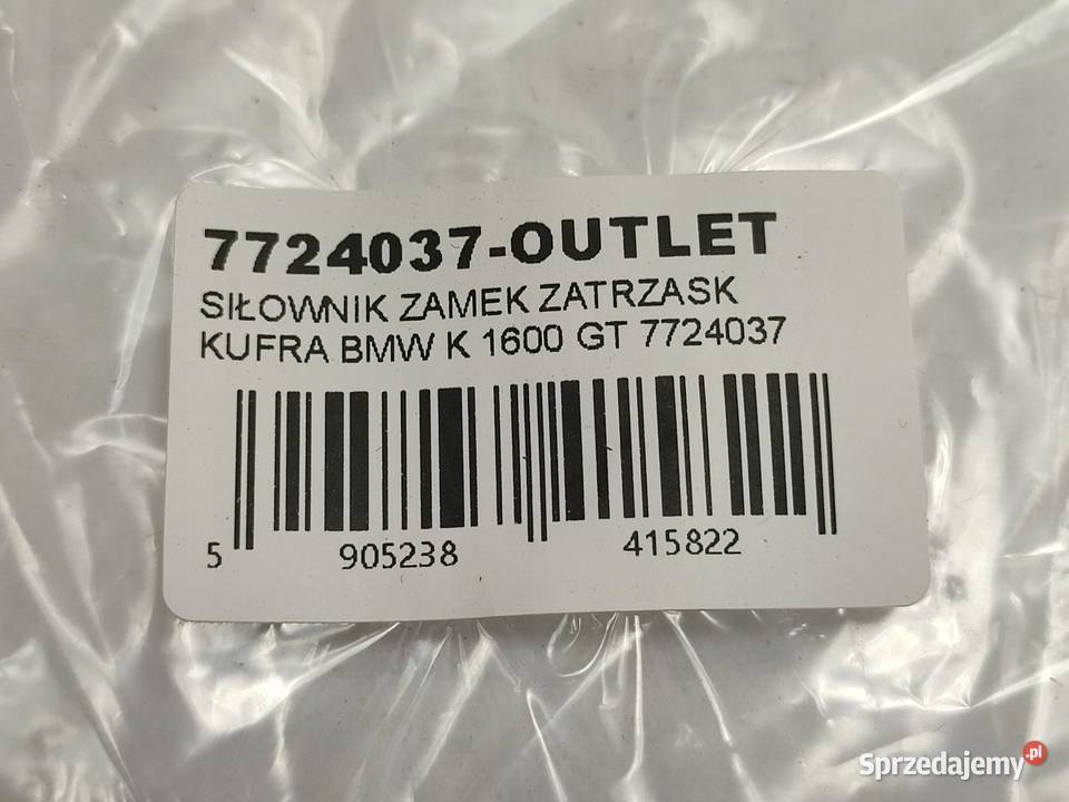 SIŁOWNIK ZAMEK KUFRA BMW K 1600 GT 20102016