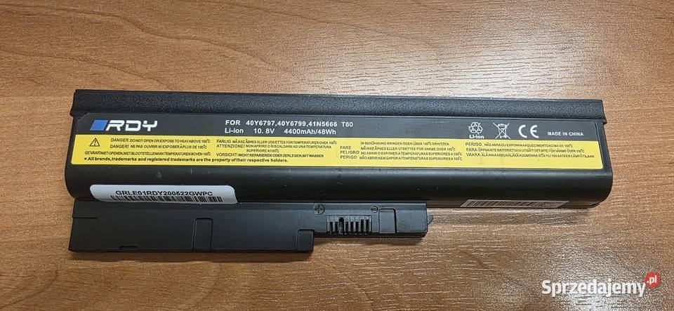 IBM T60 bateria RDY 440mAh48Wh Kraków