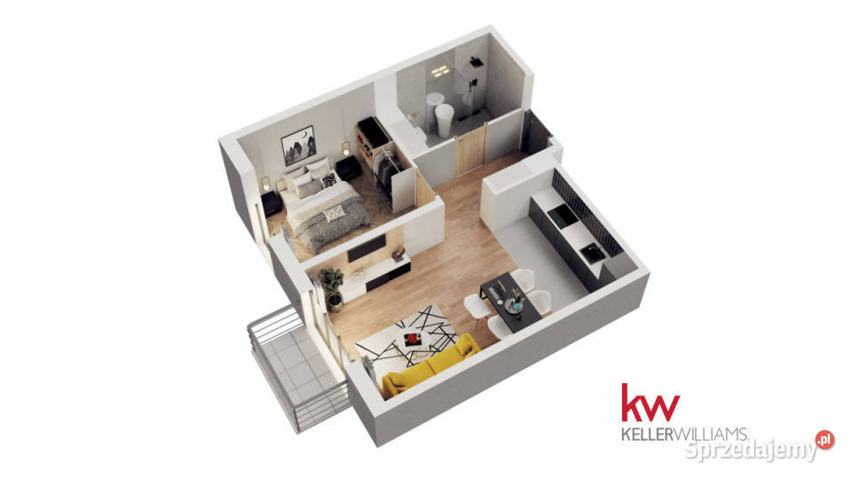 Mieszkanie 4153m2 2 pokoje Luboń Armii Poznań 41.53m2