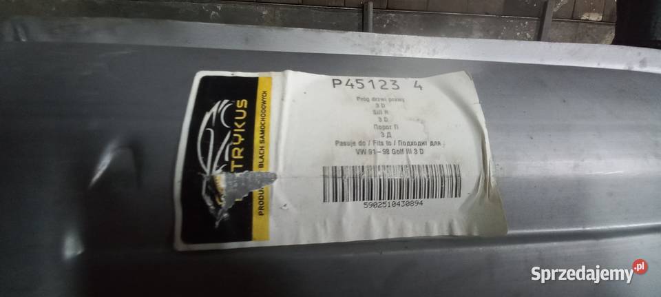 Progi Vw Golf3 2 100 noweWersja 3drzwiowa Racibórz