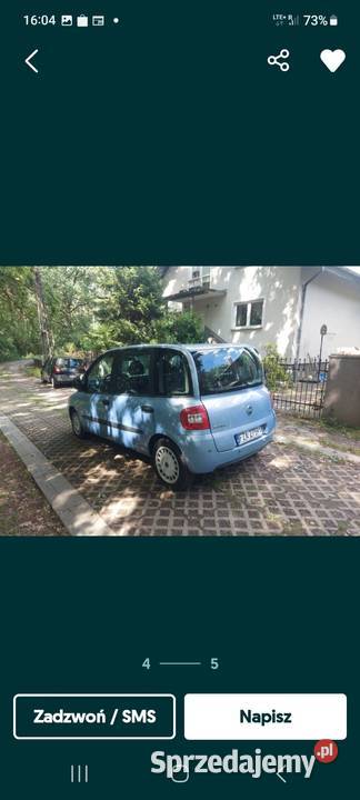 Fiat multipla 19jtd taniutko Cigacice