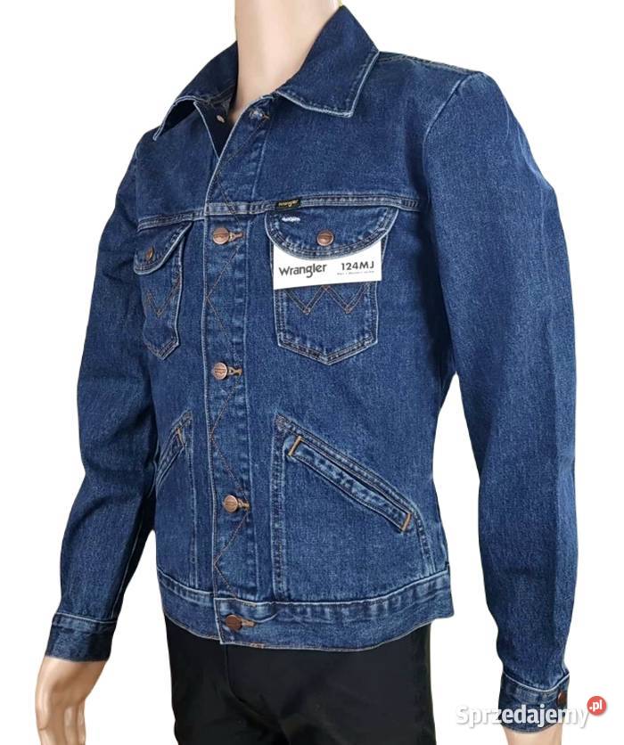 Męska kurtka jeansowa Wrangler 124MJ Western niebieski