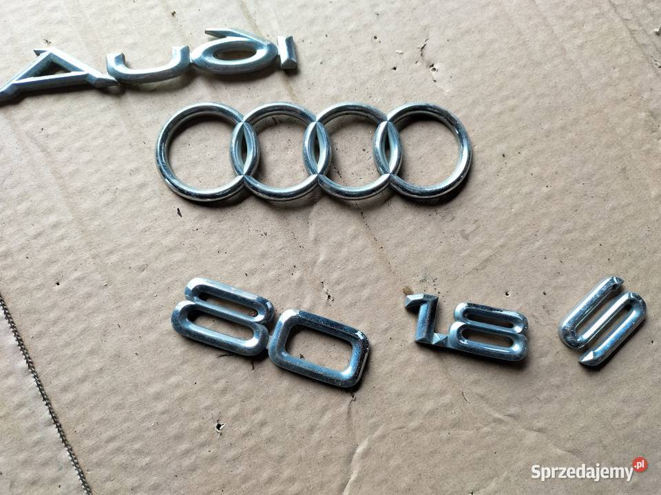 AUDI 80 B3 B4 90 Q AUDI ZNACZEK EMBLEMAT NAPIS Kamień-Kolonia