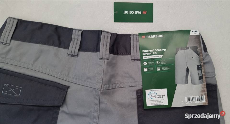 PARKSIDE szorty robocze rozmiar 48 pas 7690 NOWE Rozmiar L Pozostałe warmińsko-mazurskie Ełk
