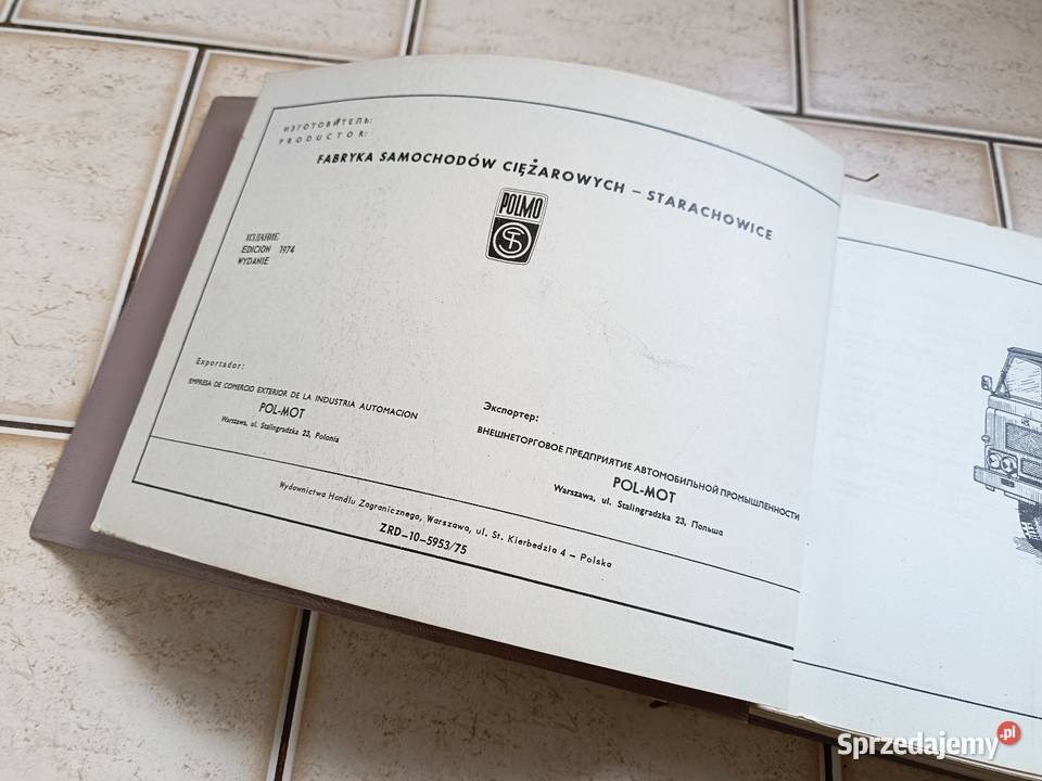 Star 28 katalog części zamiennych 1974r