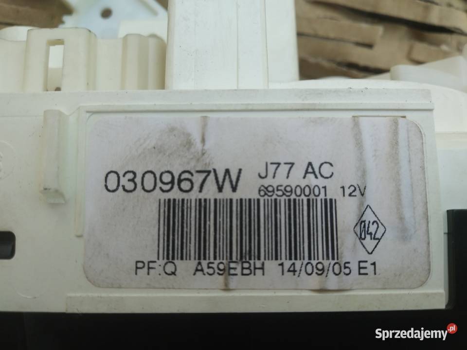 Renault Modus panel nawiewu 030967W 69590001 Dębno