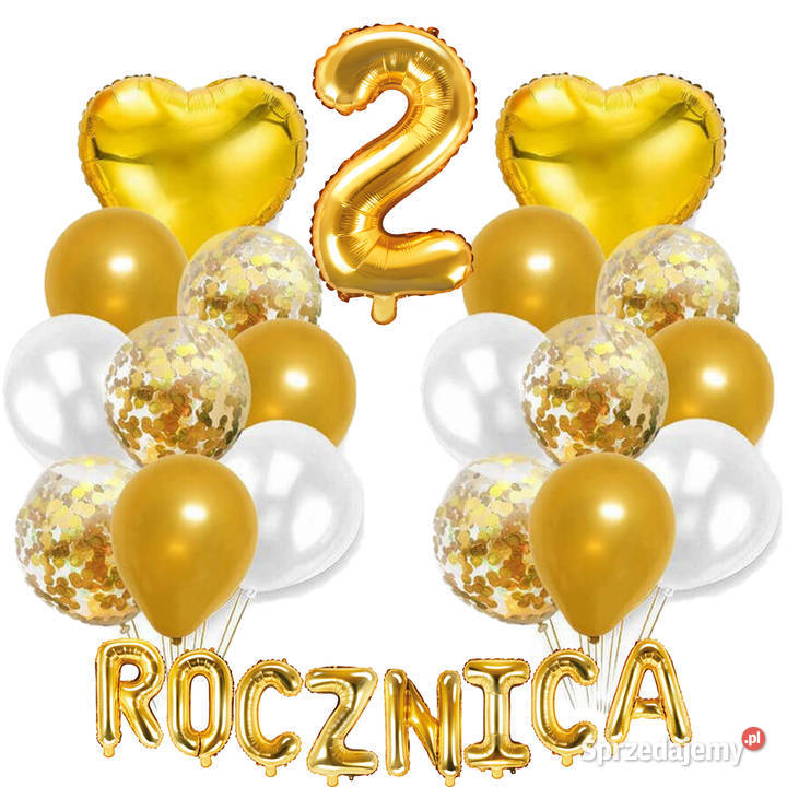Zestaw dekoracji PIERWSZA 1 ROCZNICA 1 do 9 Adamowizna
