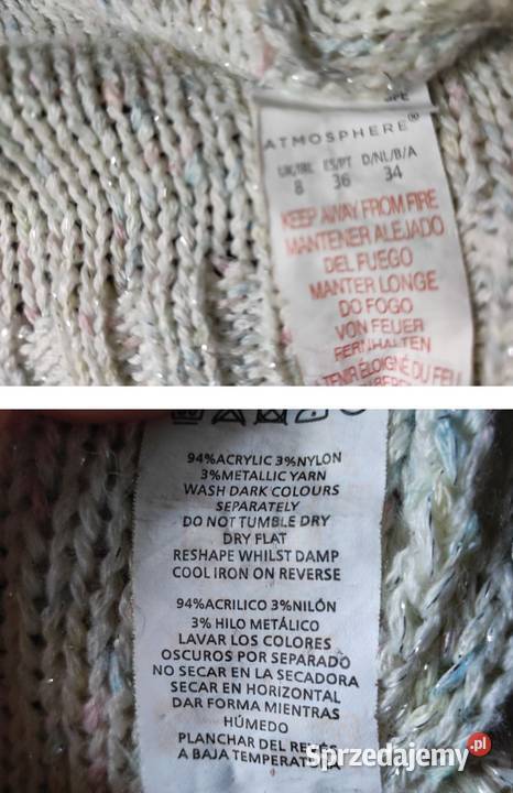 sweter z kieszeniami kardigan długi ciepły Moda i Styl Kielce