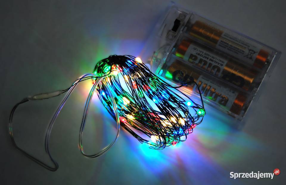 Jysk lampki choinkowe multicolor 20 LED 2 lubelskie