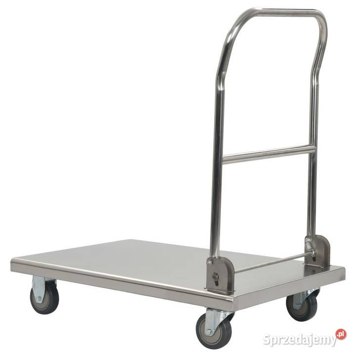 vidaXL Wózek platformowy srebrny 82x53x86 stal Warszawa