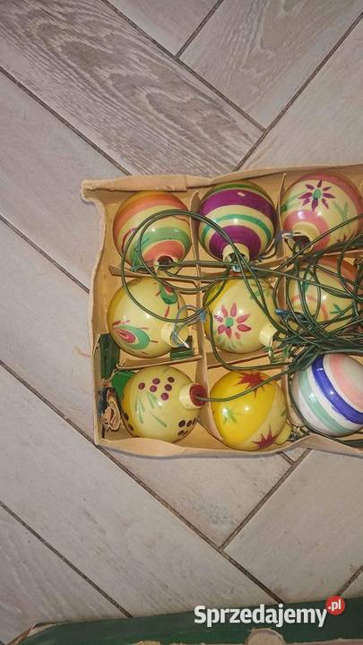 Lampki Choinkowe Vintage z lat PRLu Unikat Łódź