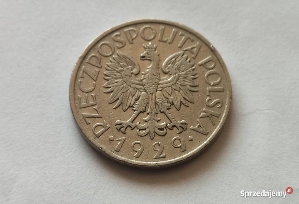Moneta przedwojenna II RP 1 1929 Numizmatyka mazowieckie Pruszków