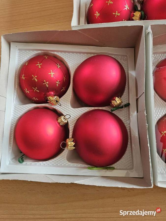 Bombki czerwone Dekoracje świąteczne Warszawa