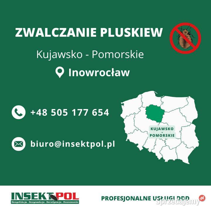 Zwalczanie pluskiew Inowrocław Odpluskwianie
