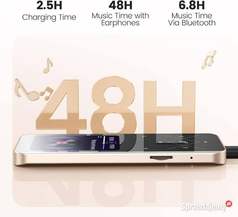 AGPTEK Odtwarzacz MP3 Bluetooth 53 32 GB HiFi mazowieckie Radom