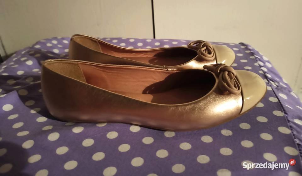 beżowe baleriny Kazar Kazar Balerinki