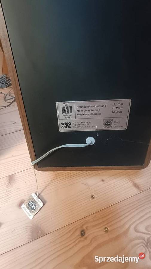 zabytkowe kolumny głośnikowe marki Wigo acustic małopolskie