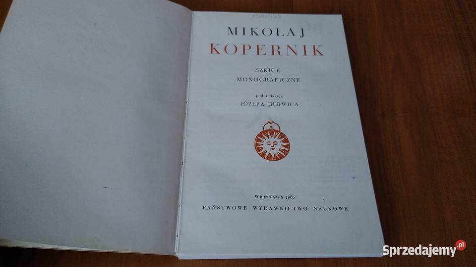 Mikołaj Kopernik szkice monograficzne Józef Gdańsk sprzedam
