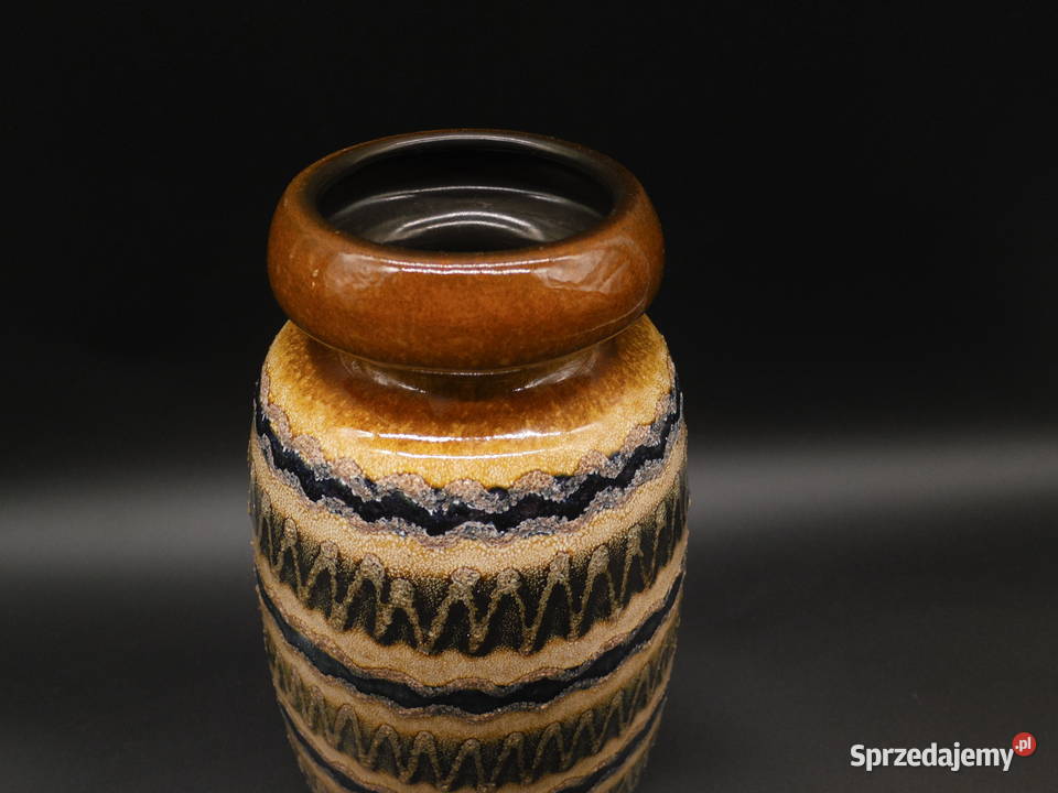 Wazon Fat Lava Veb Haldensleben Niemcy lata 60te Raszków