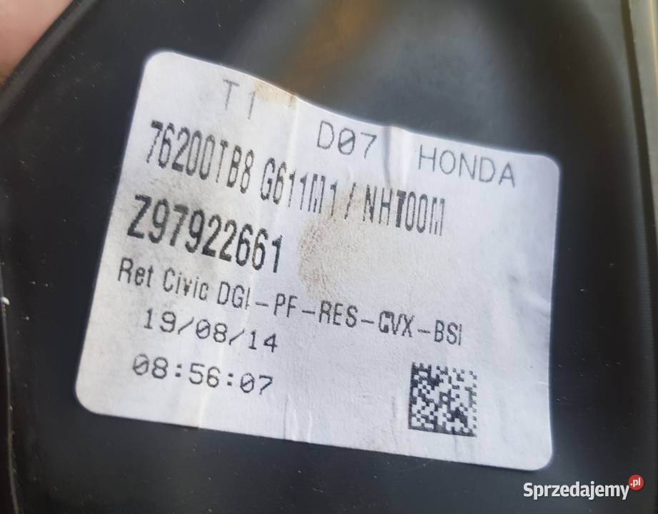 Lusterko EUROPA HONDA CIVIC IX 11 pinowe osobowe Radom
