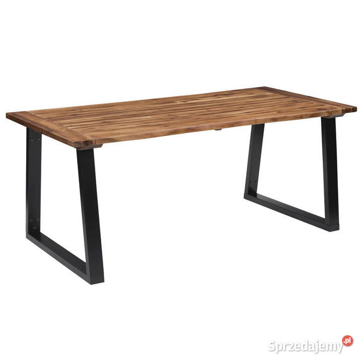 Stół z litego drewna akacjowego 180 x 90 Warszawa