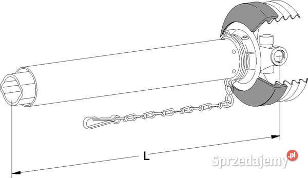 Połowa wału przegubowego W2400 L1115 mm Kamionna