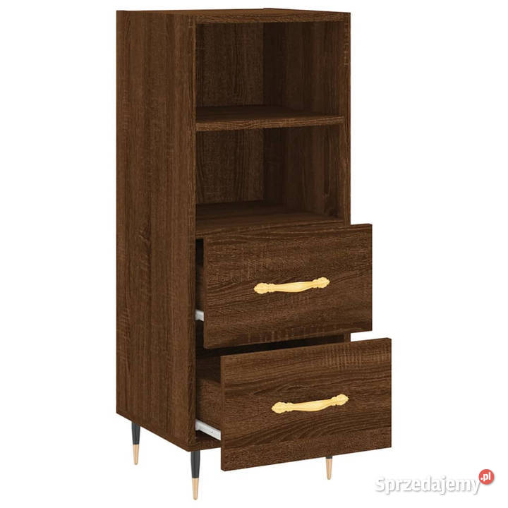 Szafka brązowy dąb 345x34x90 materiał Warszawa