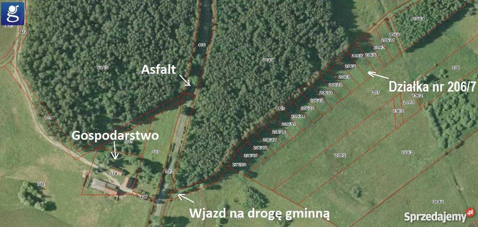 Działka Szymonka na Szlaku Wielkich Jezior 22zł/m2 warmińsko-mazurskie Szymonka