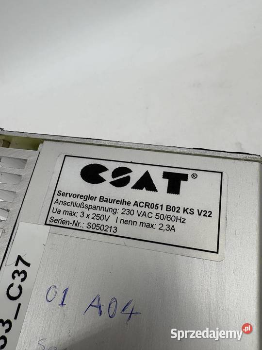 CSAT ACR051 KS V22 Servoregulator Warszawa