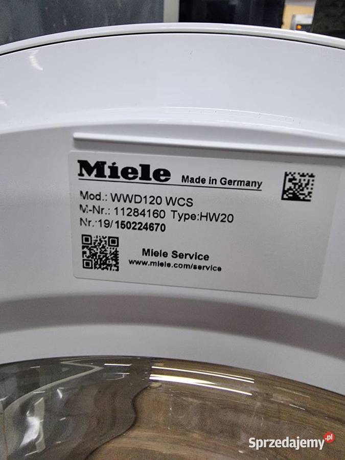 Zestaw AGD Miele Pralka WWD 120 WCS Suszarka TWD dolnośląskie Wrocław