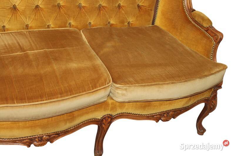 Trzyosobowa sofa pikowa w stylu Ludwika Szczecin