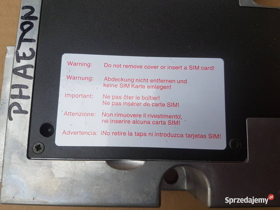 VW Phaeton moduł sterownik telefonu nokia Legnica