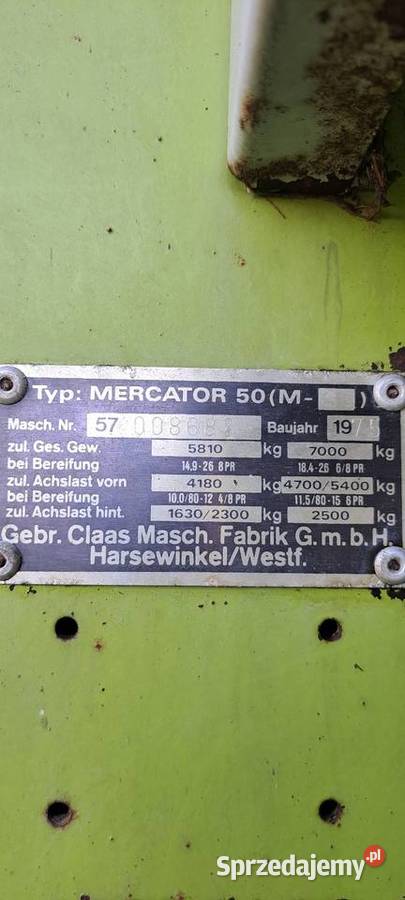 Kombajn Class Mercator 50 sprzedam