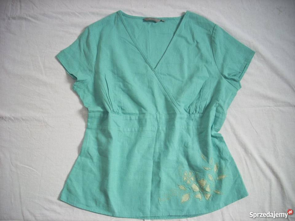 Mia Moda Lniana Bluzka Haft 44 małopolskie Nowy Sącz