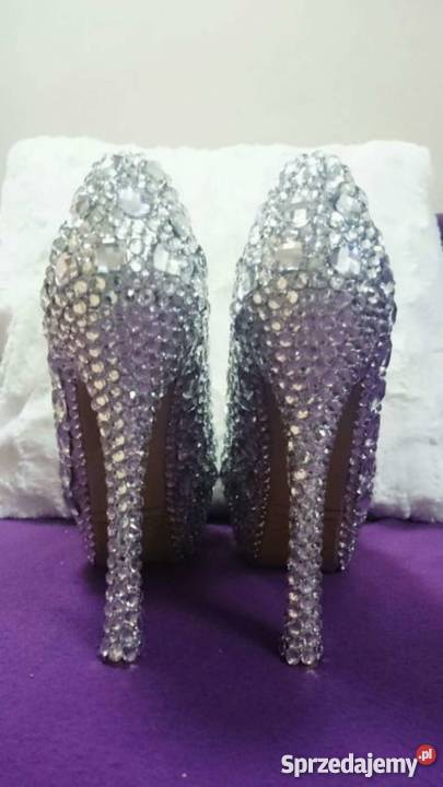 Buty ślubne szpilki sexy niepowtarzalne z USA biały Mińsk Mazowiecki