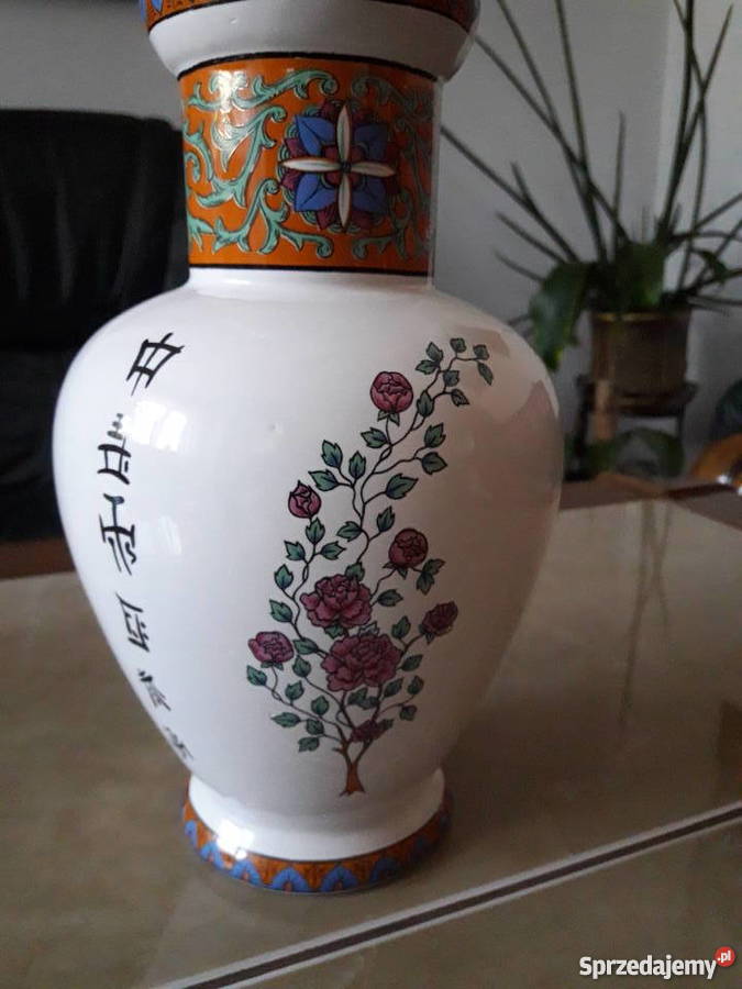 Stary sygnowany wazon Chiny Janów Lubelski sprzedam