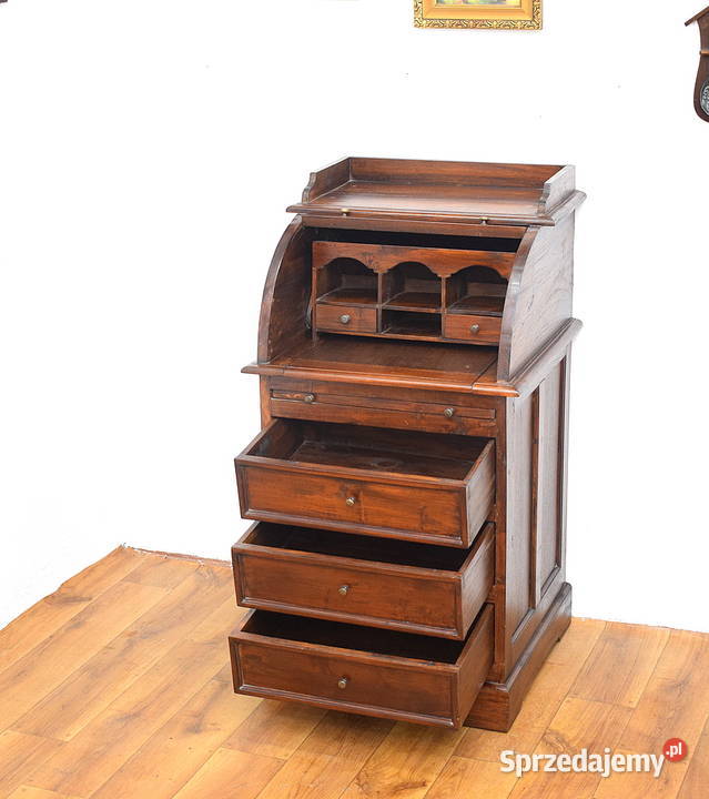 Mały kolonialny sekretarzyk biurko sekretera tek