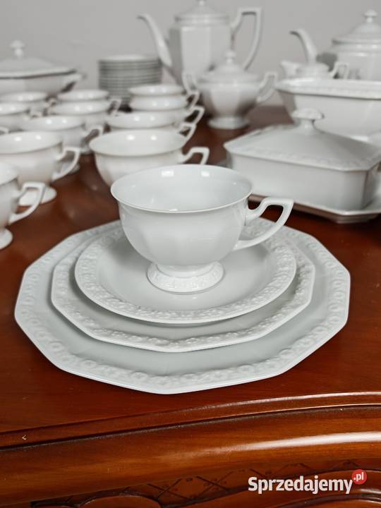 Porcelana Rosenthal biała Maria obiad kawa na 12 świętokrzyskie Sandomierz