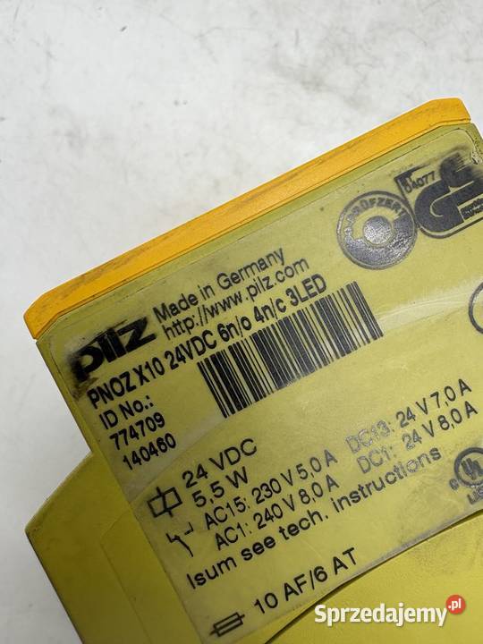 Pilz PNOZ X10 24VDC 6no 4nc 3LED 774709 Warszawa sprzedam
