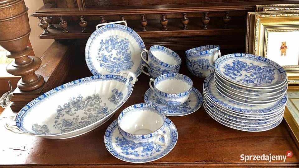 Filiżanka z talerzem SORAU China Blau Seria pomorskie Gdańsk