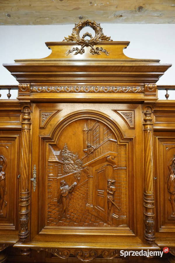 MASYWNY SYGNOWANY KREDENS LITY ORZECH ROMEO I dolnośląskie Niemcza