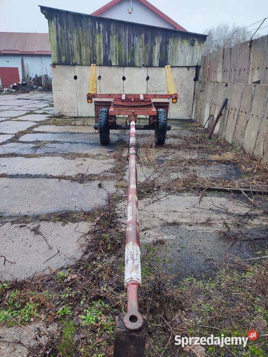 Przyczepa dłużyca z obrotnicą na części bez