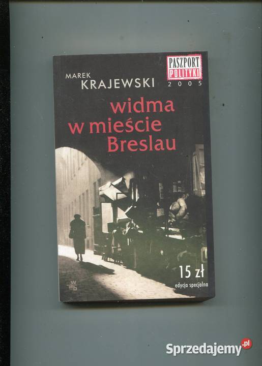 Widma w mieście Breslau Marek Krajewski miękka Szczecin sprzedam