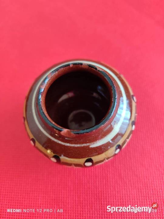 Stara brązowa ceramika PRL vintage do renowacji Katowice sprzedam