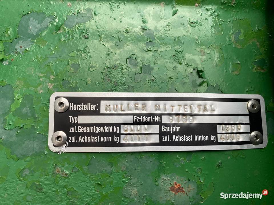 Przyczepa Muller Mitteltal Przyczepy rolnicze Grzawa